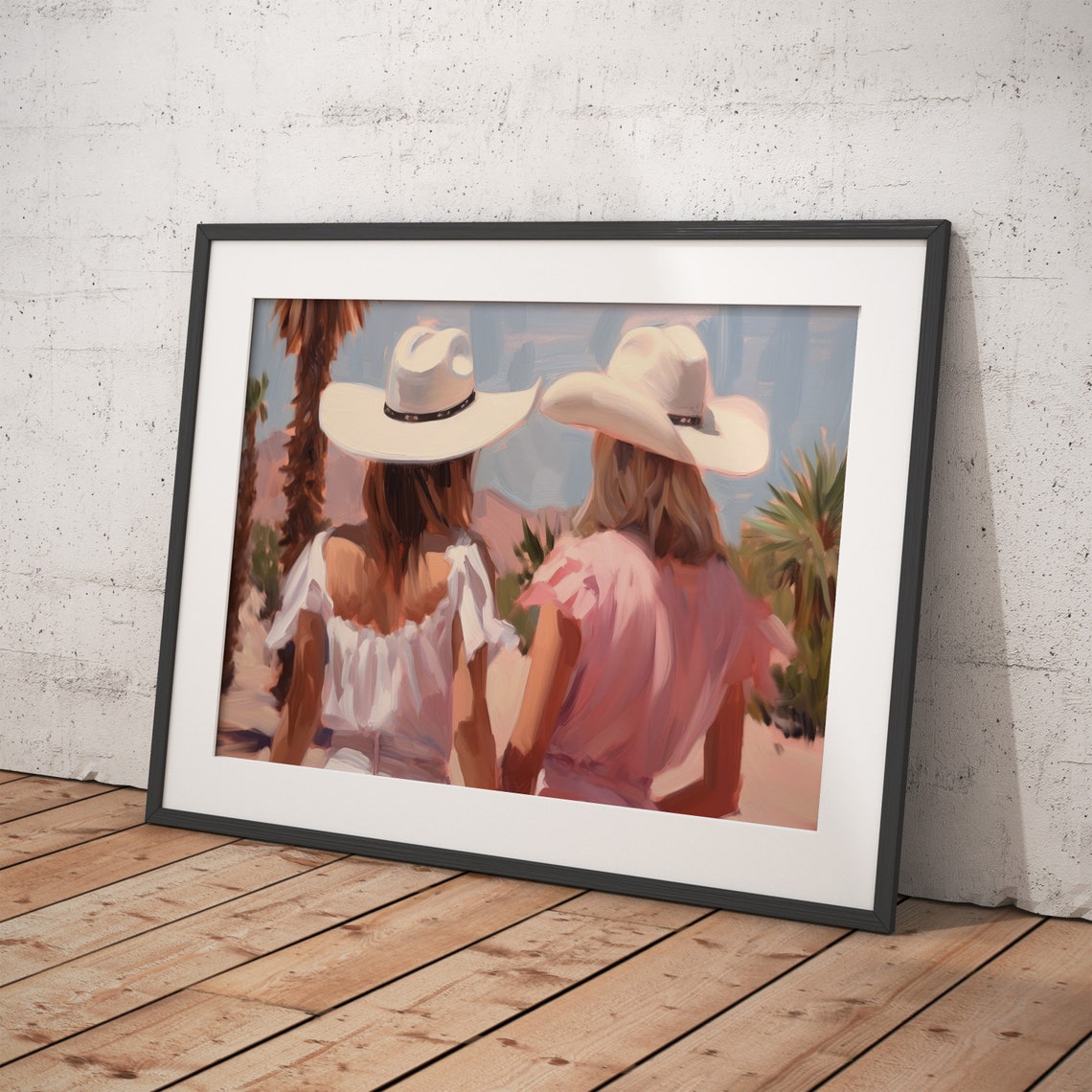 Cowgirl Hat Girly Wall Art Print Coastal Cowgirls Trendy Poster Preppy Western Room Decor Western Girls Funky - Image 4