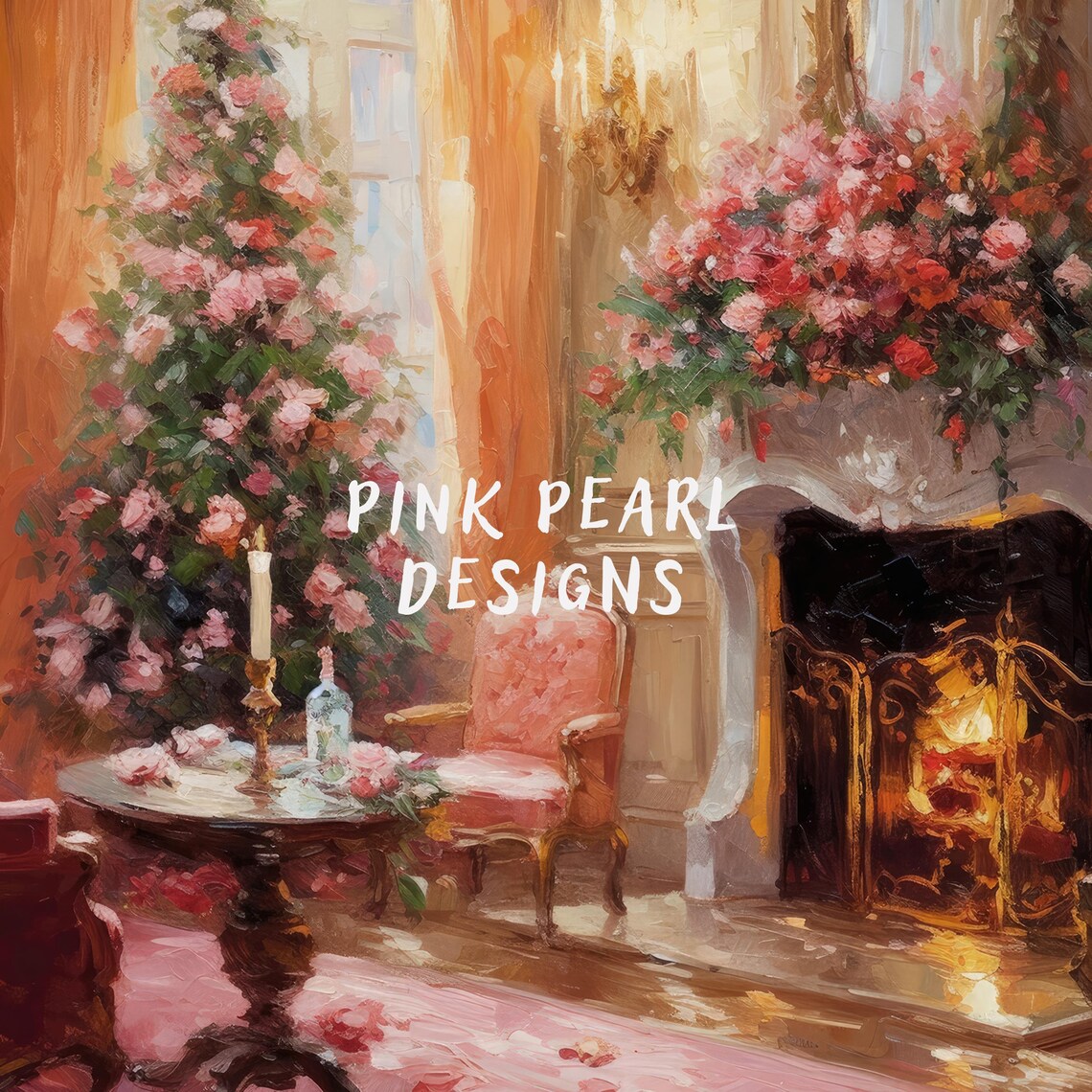 Vintage Christmas Tree, Preppy Christmas Art Print - Image 6