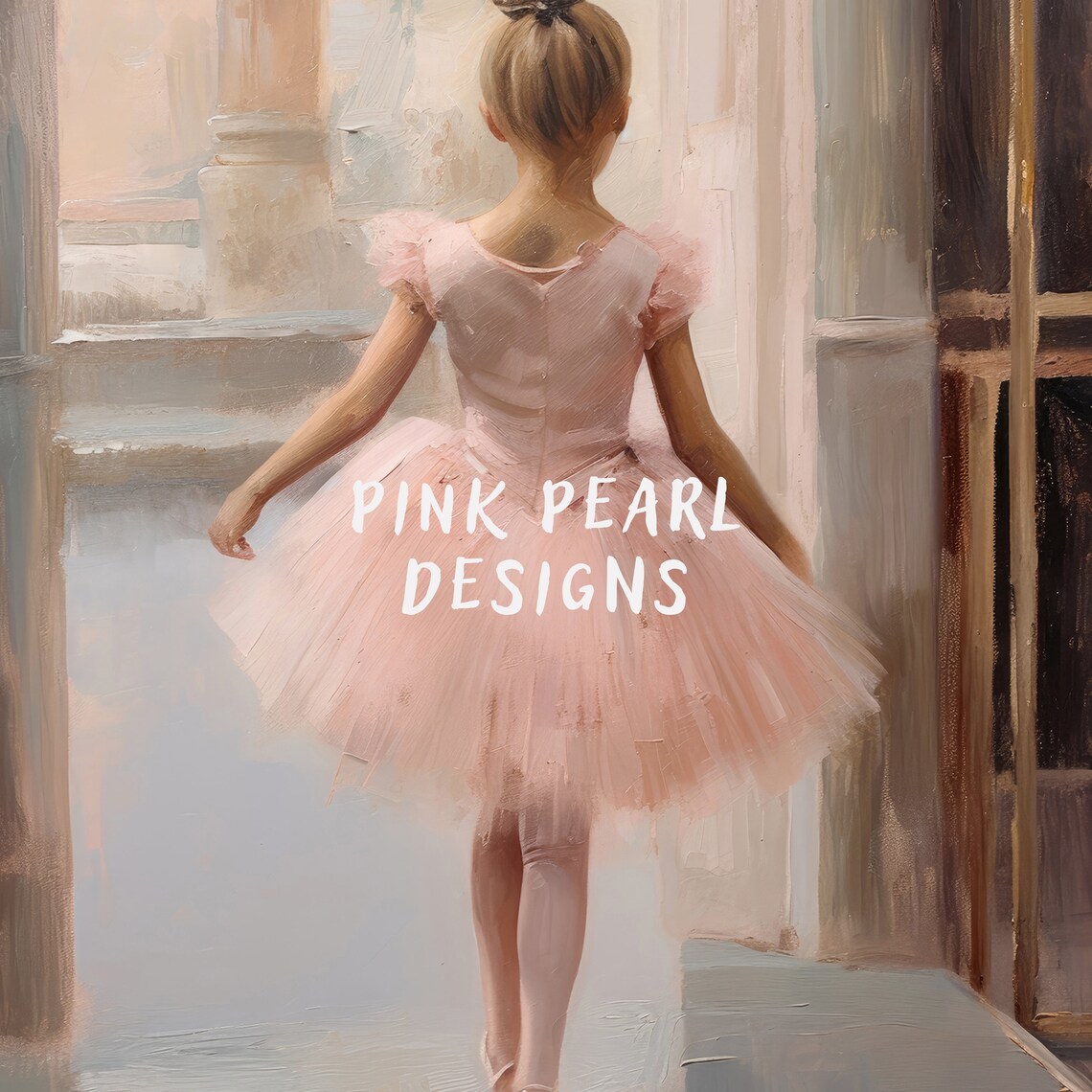 Vintage Ballet Nursery Art Print, Preppy Ballerina Decor - Image 3