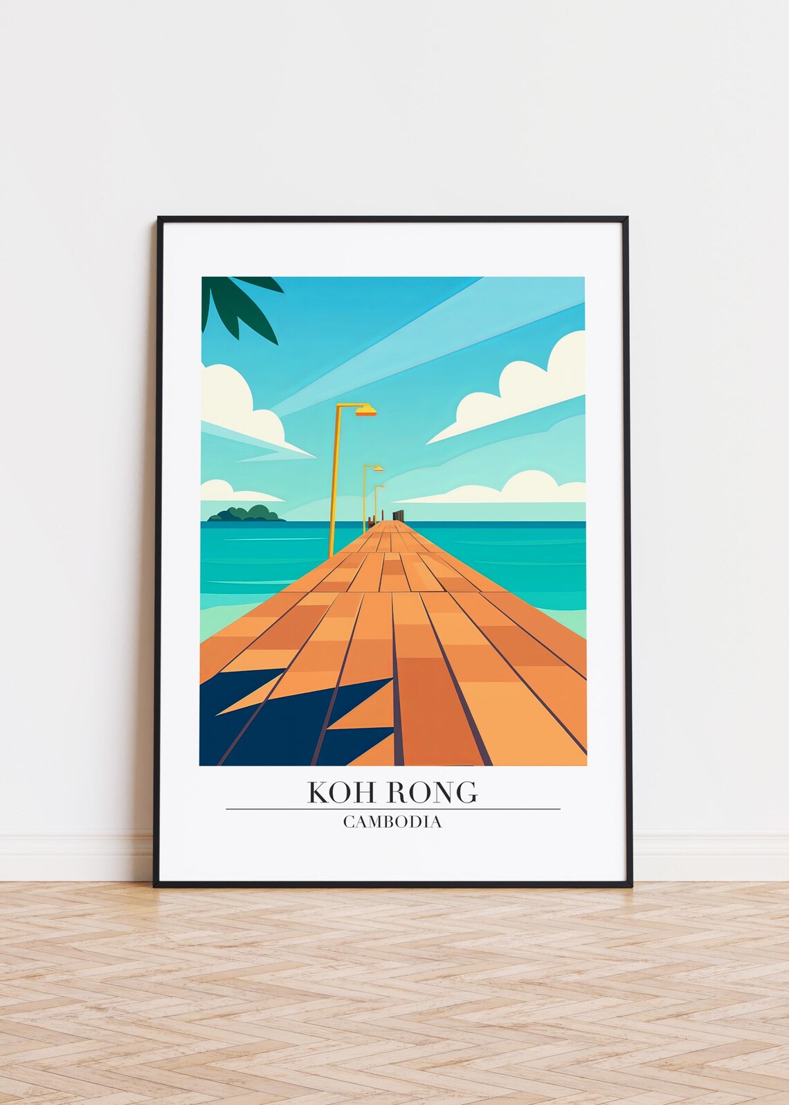 Koh Rong Cambodia Travel Poster