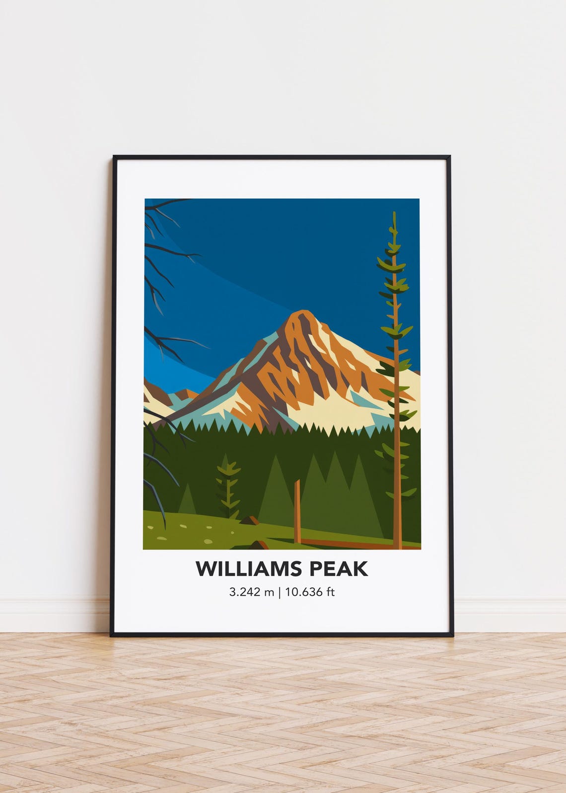 Williams Peak Mountain Poster Print
