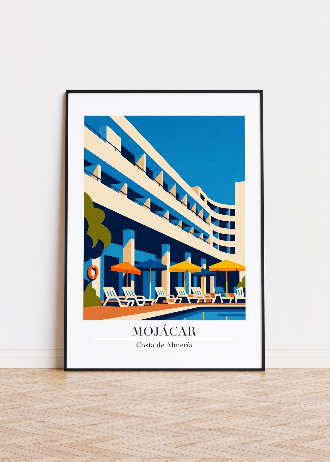 Mojcar Illustration, Costa De Almera Poster
