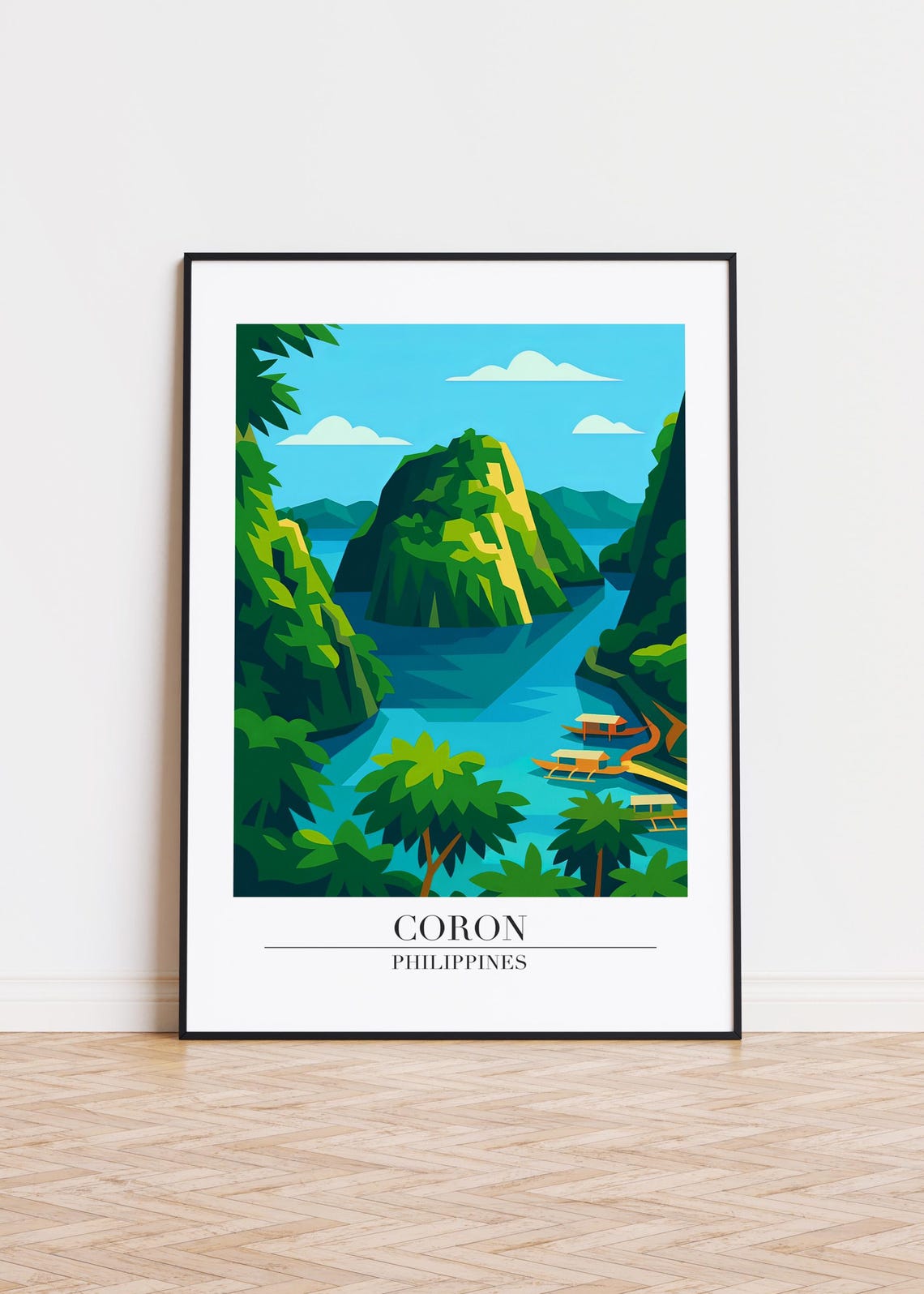 Coron Philippines Travel Poster
