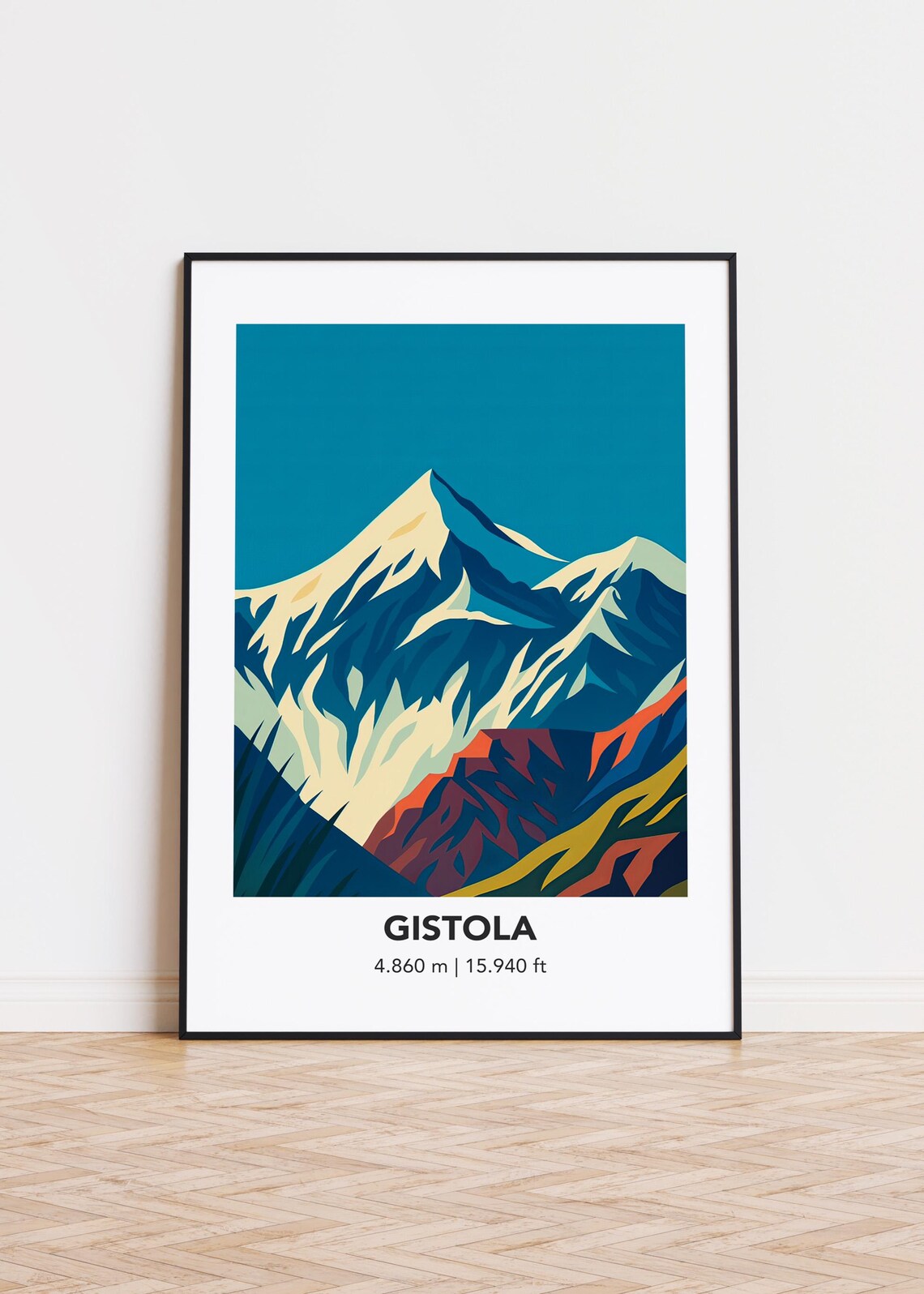Gistola Cityscape Poster Modern Minimalist Art Print