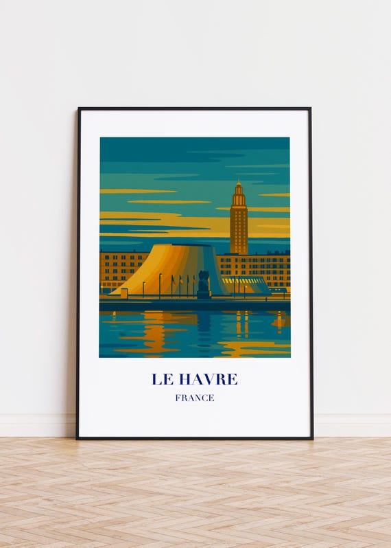 Le Havre France Poster City Skyline Art Print