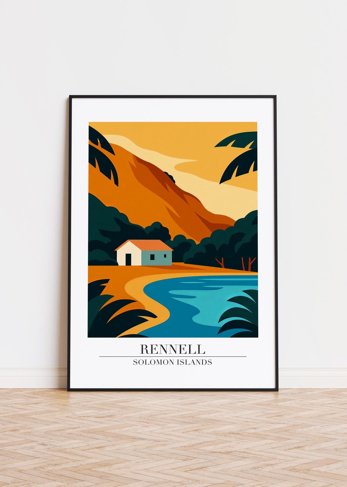 Rennell Island Poster, Solomon Islands Art Print