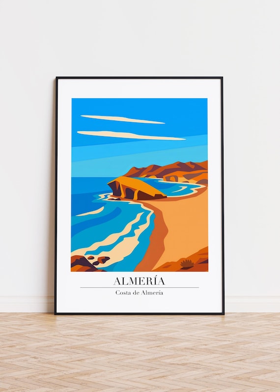 Almera Illustration Art Print, Costa De Poster