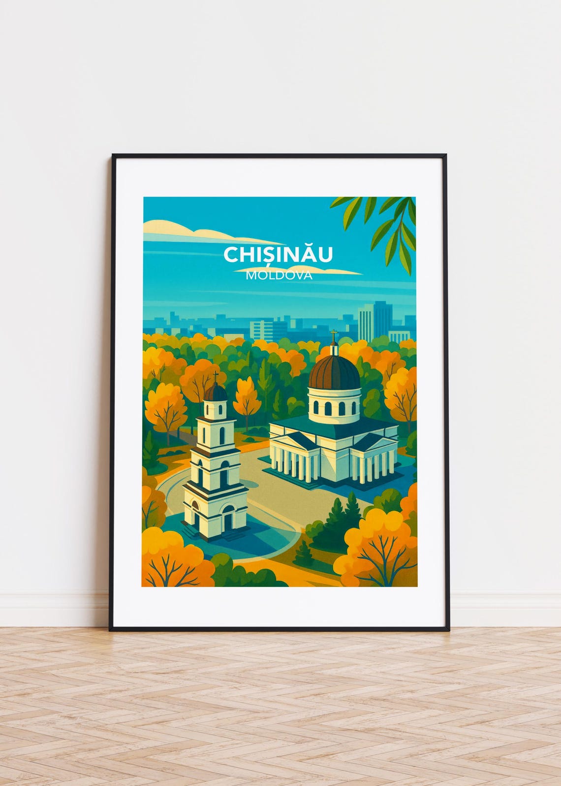 Chiinu Moldova Poster City Skyline Art Print