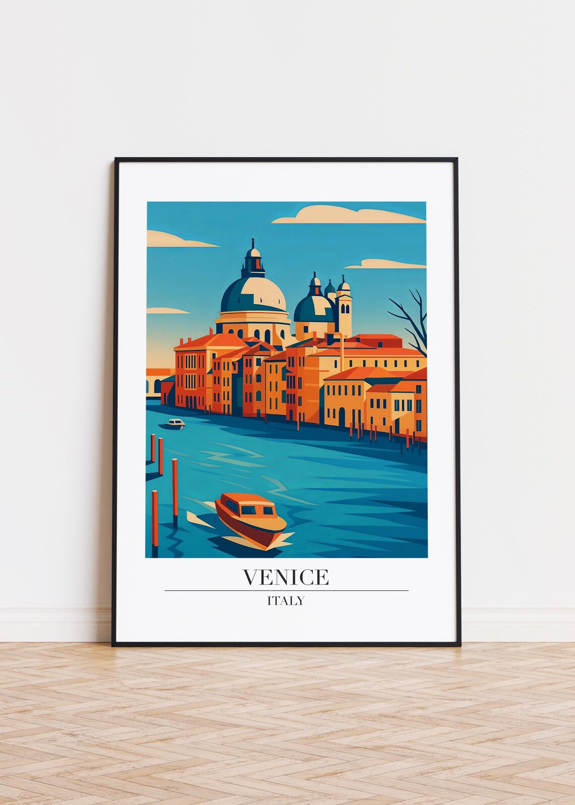 Venice Italy Modern Illustration Travel Poster