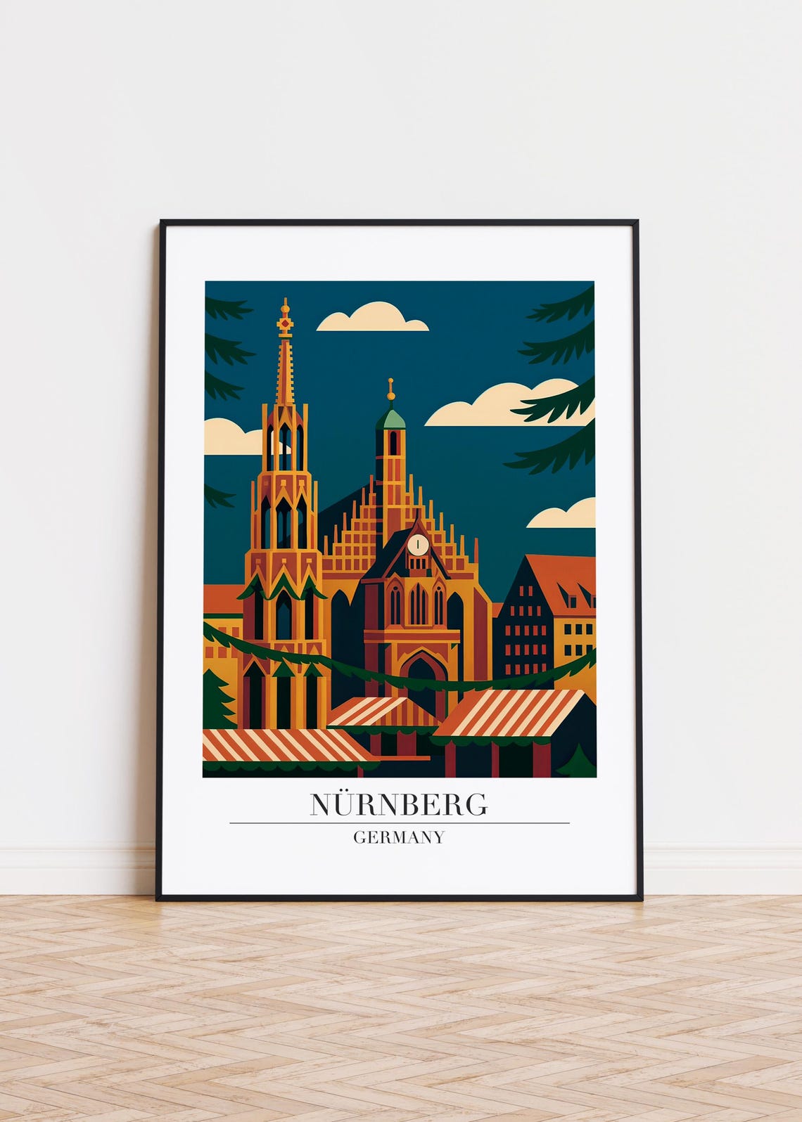 Nrnberg Germany Poster City Skyline Art Print