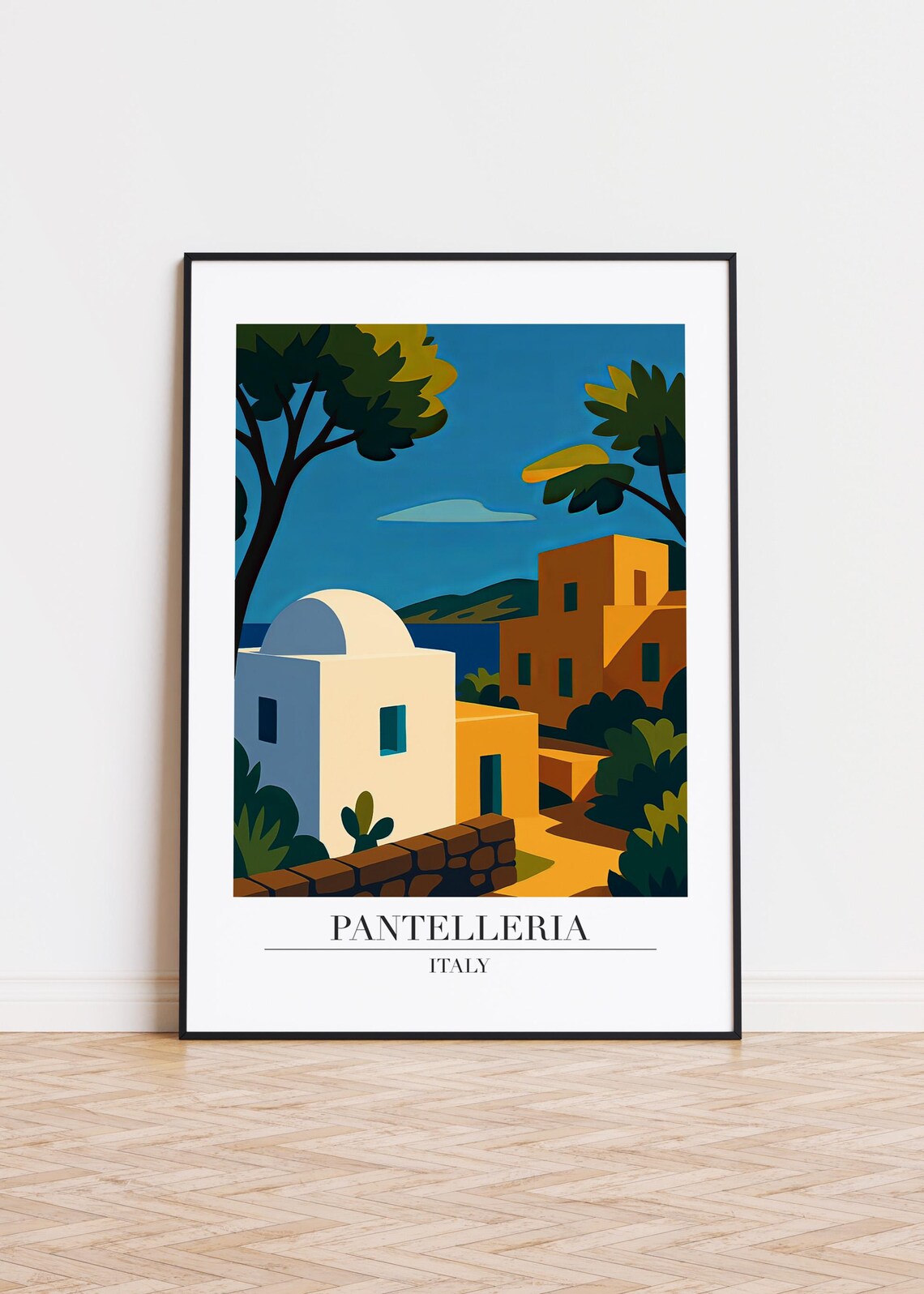 Pantelleria Italy Modern Travel Poster