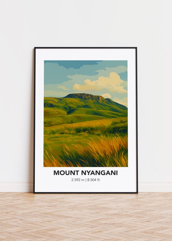 Mount Nyangani Zimbabwe Mountain Poster Print