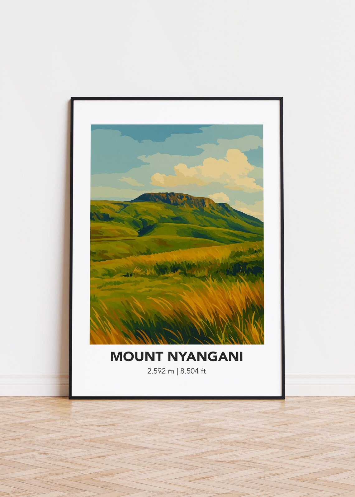 Mount Nyangani Zimbabwe Mountain Poster Print