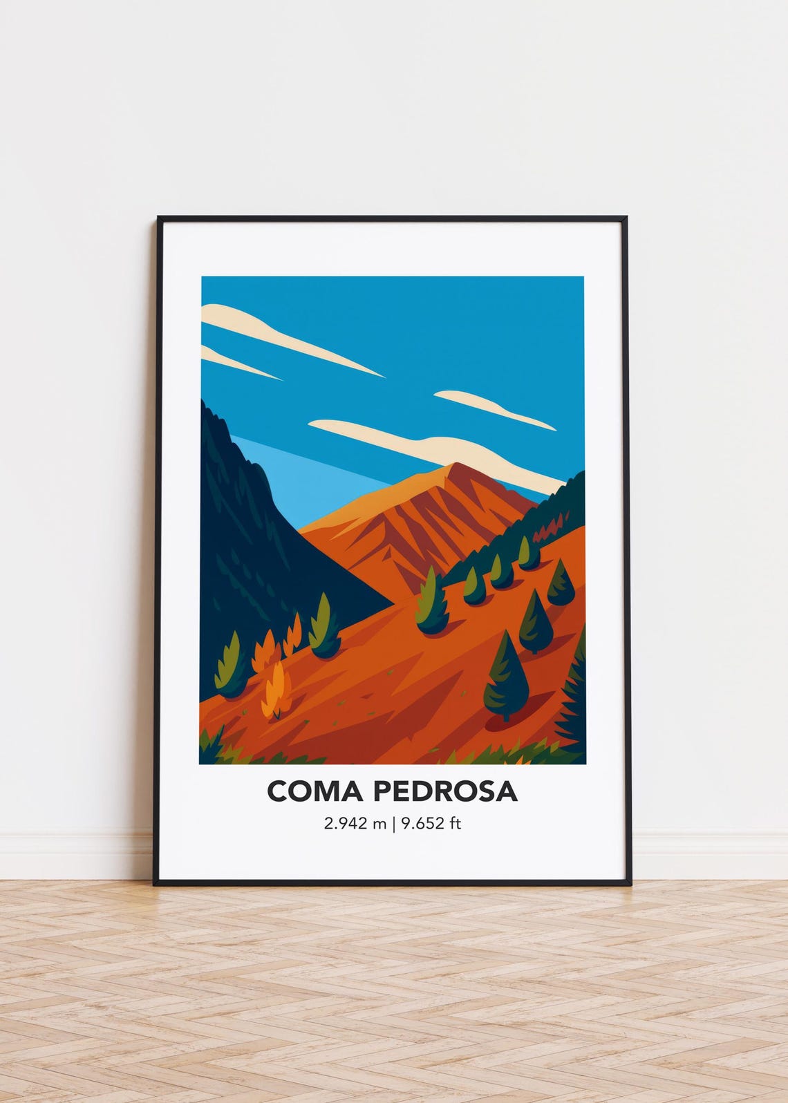 Coma Pedrosa Poster Mountain Print Modern Minimalist Art