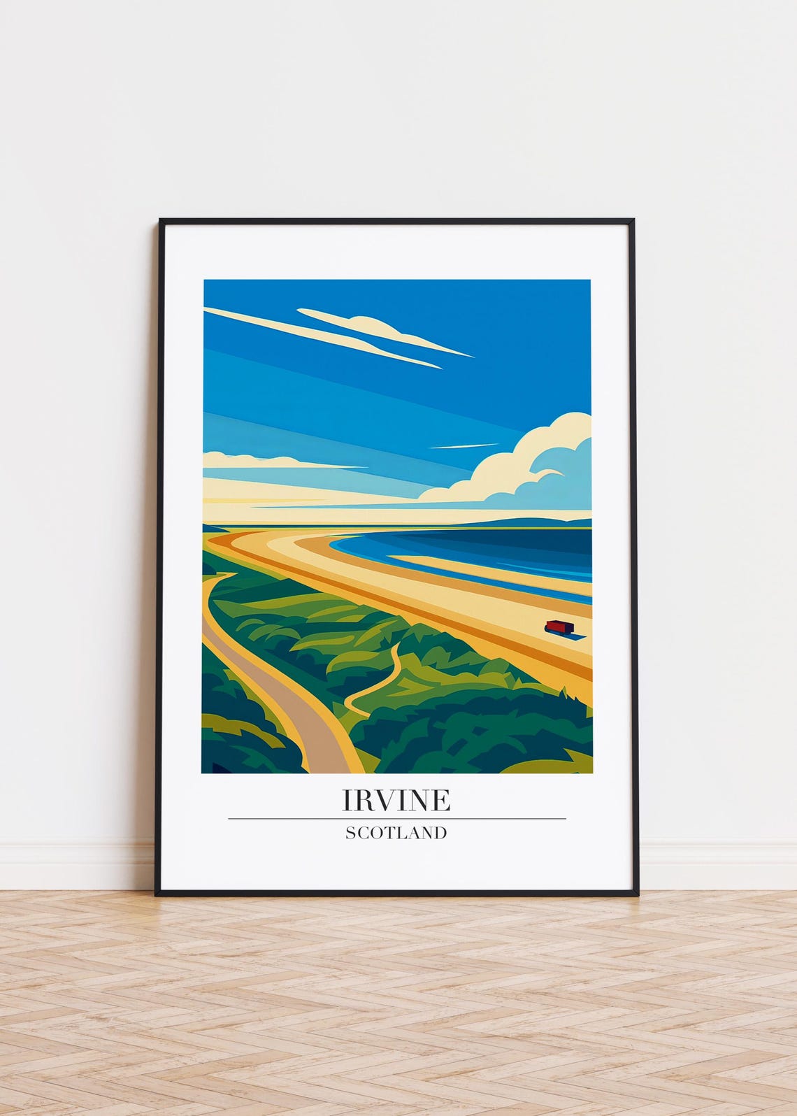 Irvine Scotland Modern City Art Print