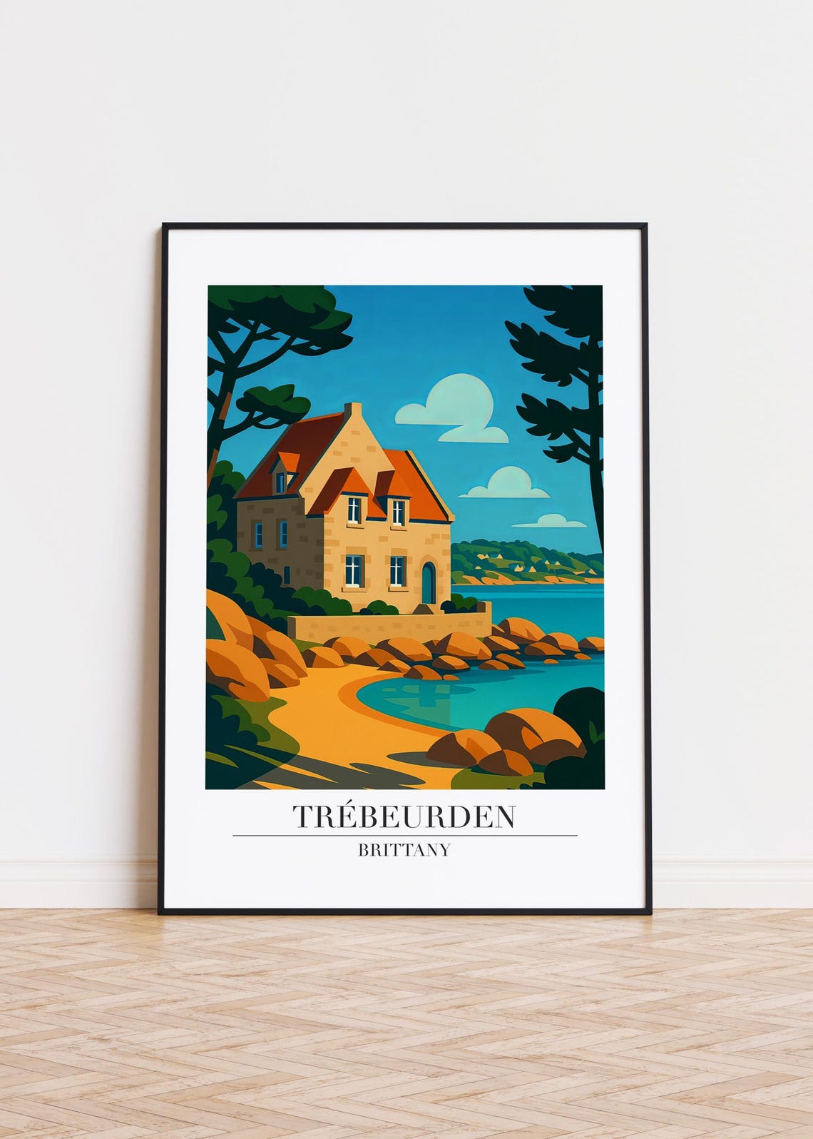 Trbeurden France Travel Poster