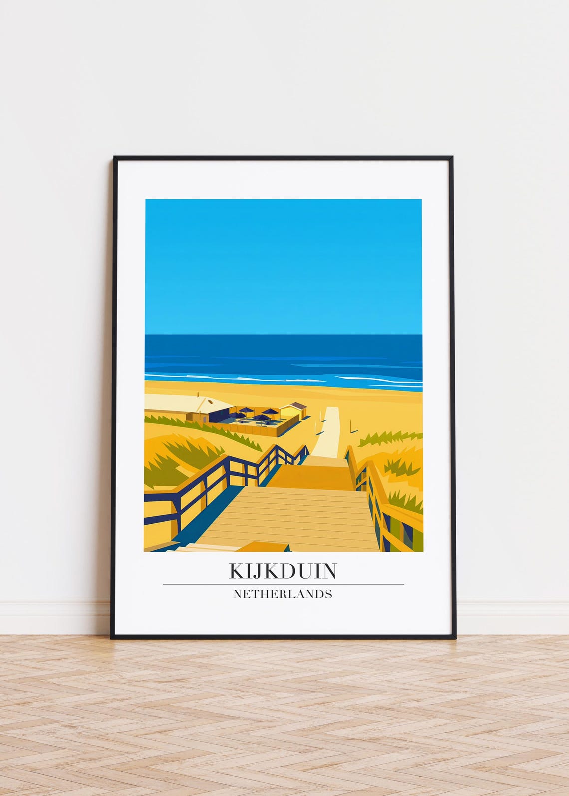 Kijkduin Netherlands Poster Modern City Art Print