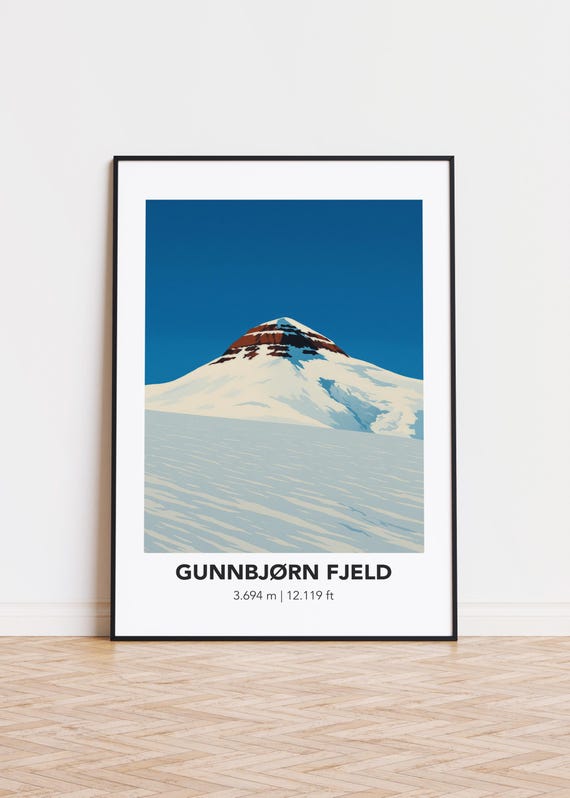 Gunnbjrn Fjeld Poster Mountain Art Print