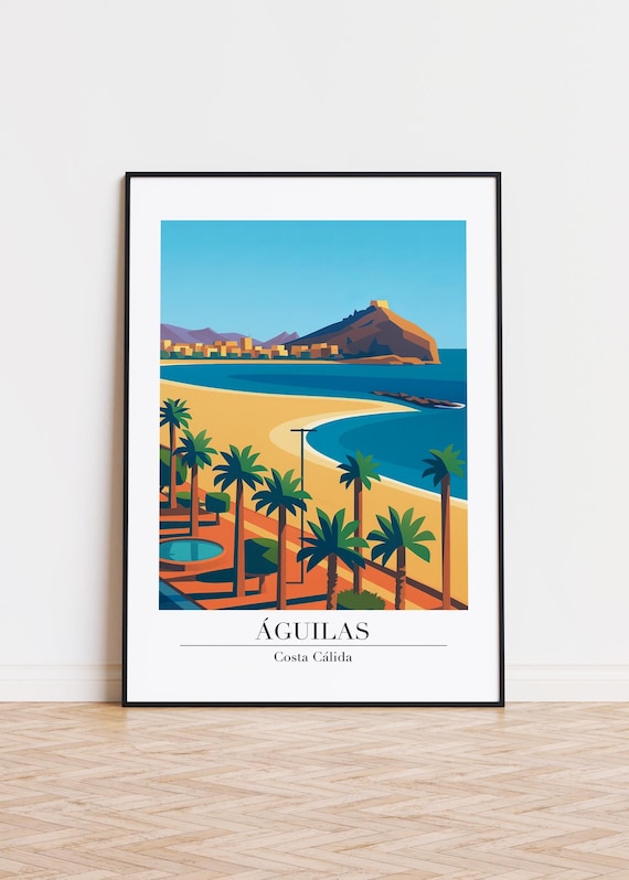 Guilas Spain Modern Travel Poster