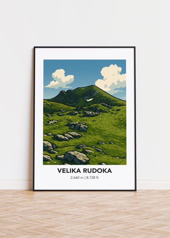 Velika Rudoka Poster Mountain Landscape Art Print