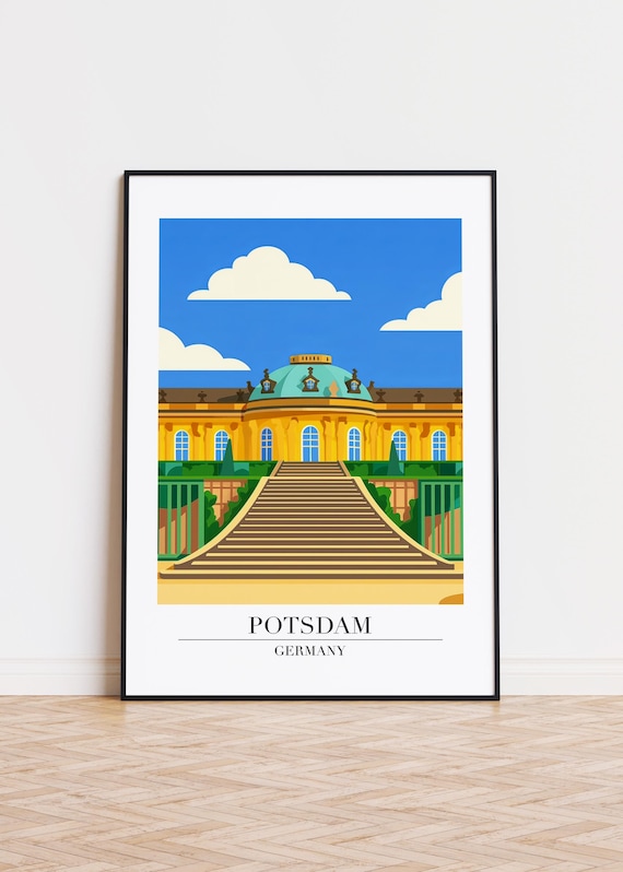 Potsdam Germany Poster City Illustration Art Print