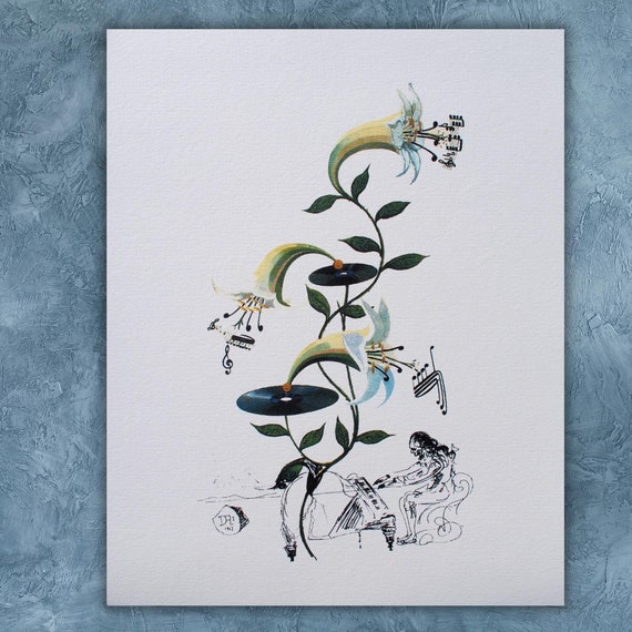 Salvador Dali The Musical Lys Exhibition Poster Print Surrealism Salvador Dali Musical Ready To Hang Musical Lys Signed Lithograph