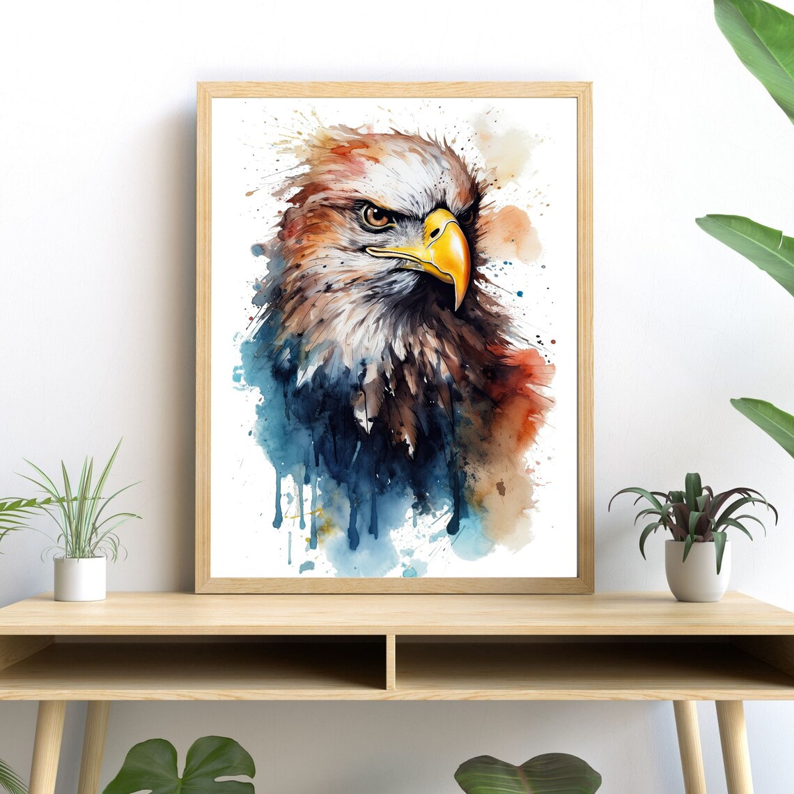Eagle Watercolor - Modern Bird Decor, Art Print