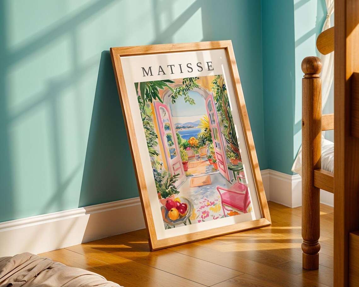 Henri Matisse Joyful Abstract Room With Sea View - Image 3