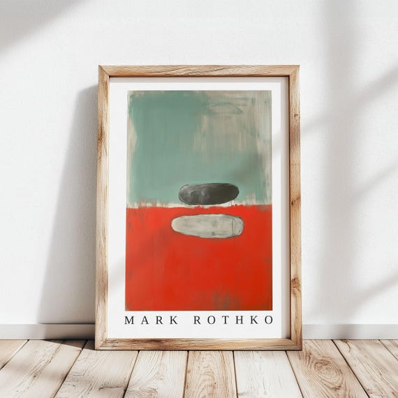 Mark Rothko Poster Abstract Expressionism Color Field Print Mark Rothko Print Modern Abstract Museum Poster Modern Wall Decor