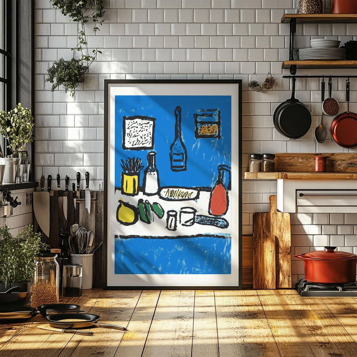 Retro Diner Italian Kitchen Wall Art Poster - Image 3
