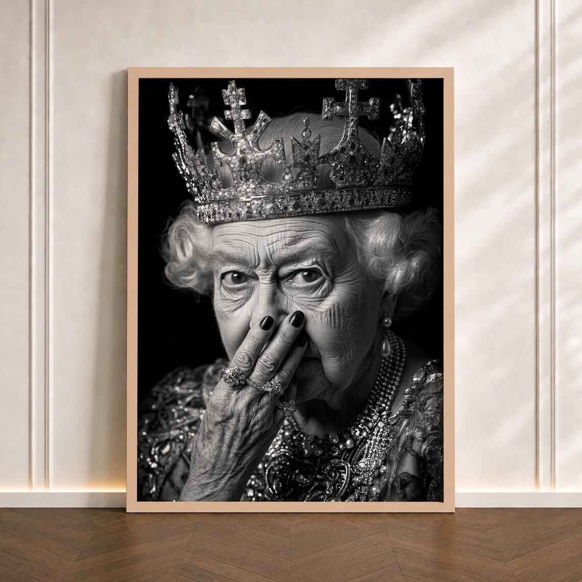 Funny Bathroom Toilet Humor Vintage Queen Art Print