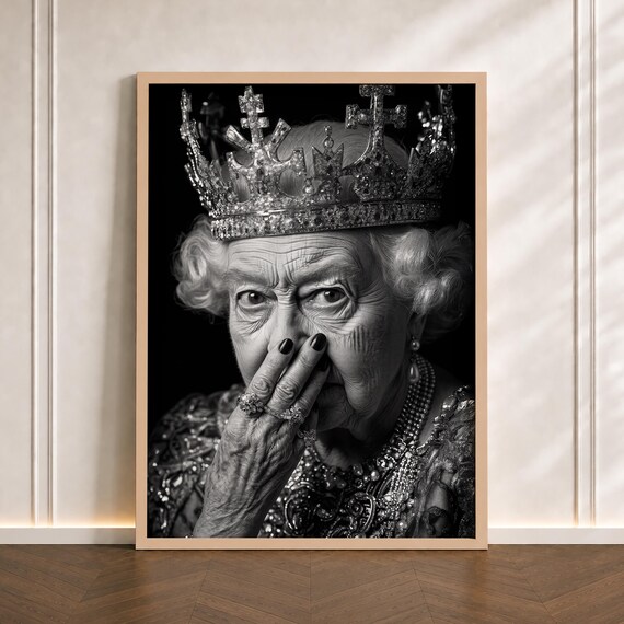 Funny Bathroom Toilet Humor Vintage Queen Art Print