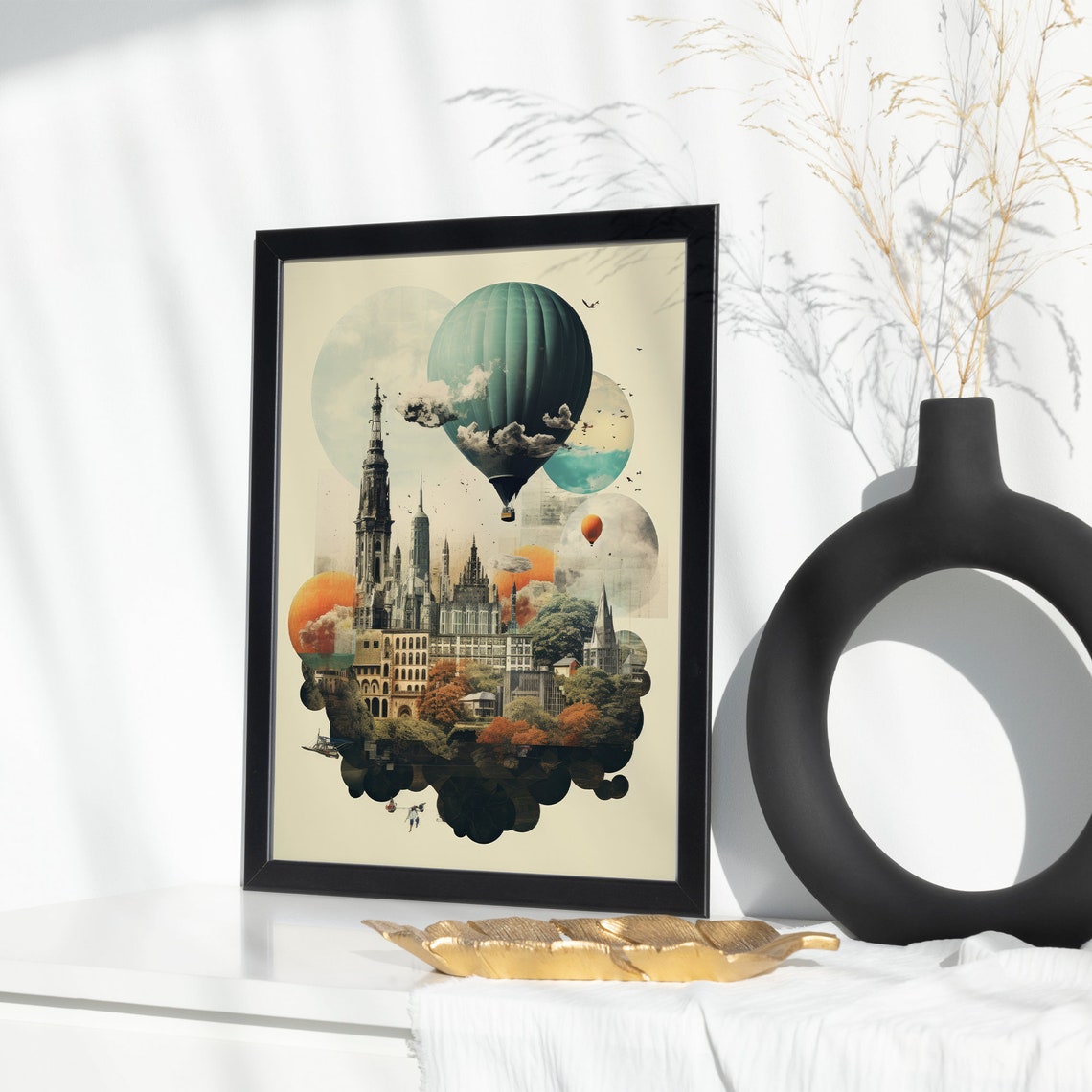 Collage Travel Poster Travel Famous Places Vintage Travel Poster Wanderlust Travel Poster Travel Artwork Wanderlust Print Travel Gift - Image 5