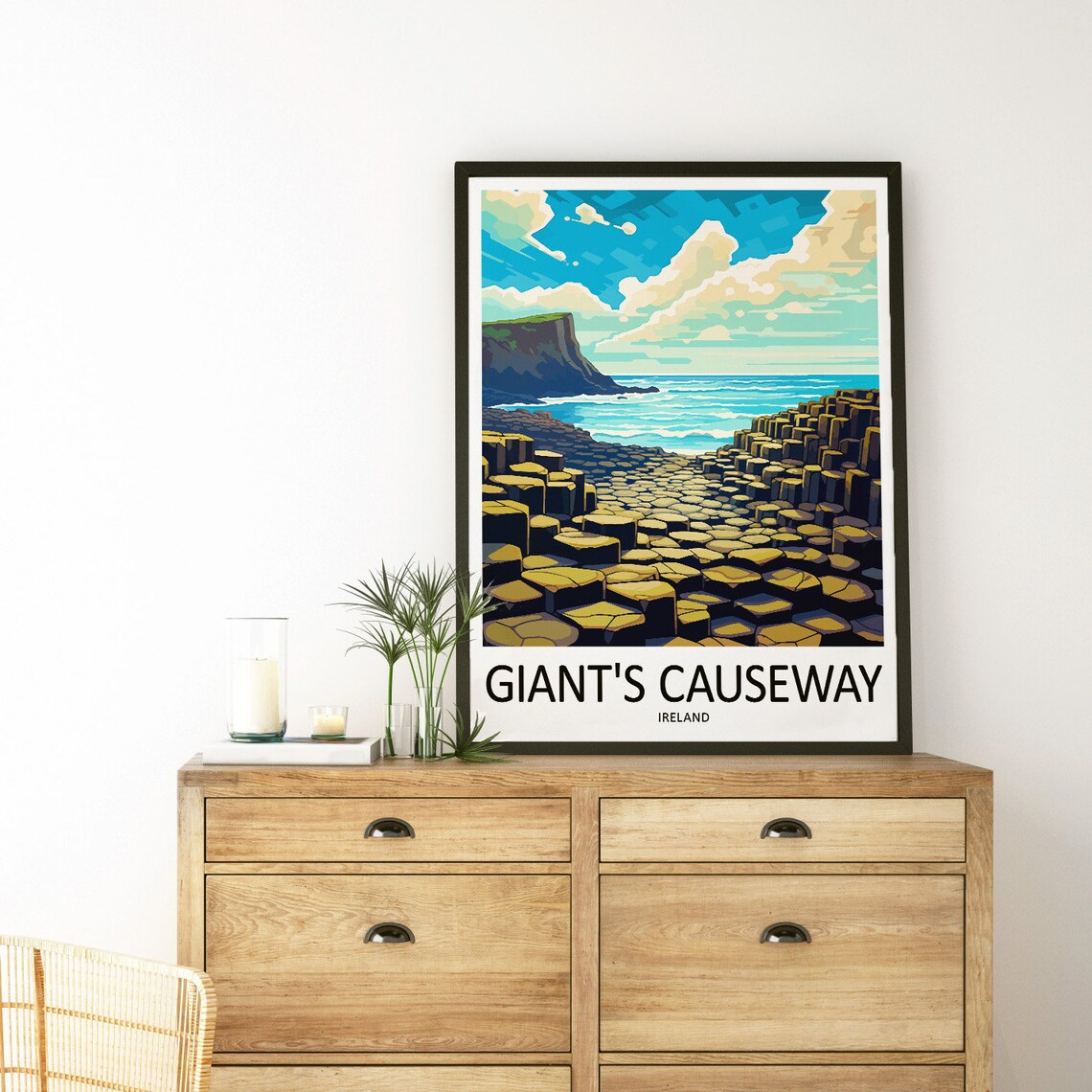 Giants Causeway Travel Print, Ireland Wall Decor - Image 3