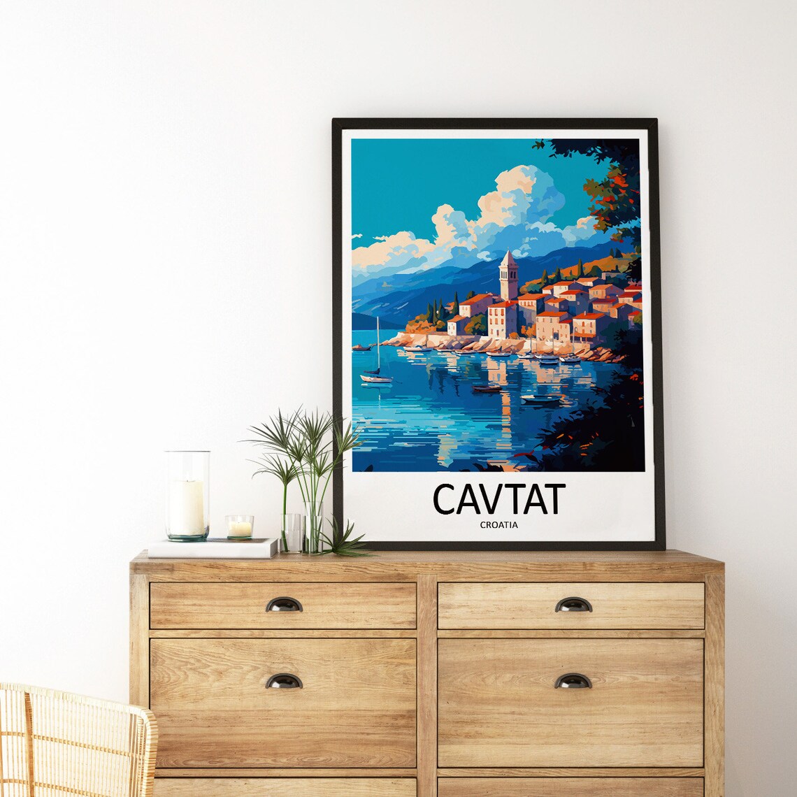 Cavtat Travel Poster, Croatia Home Decor - Image 3