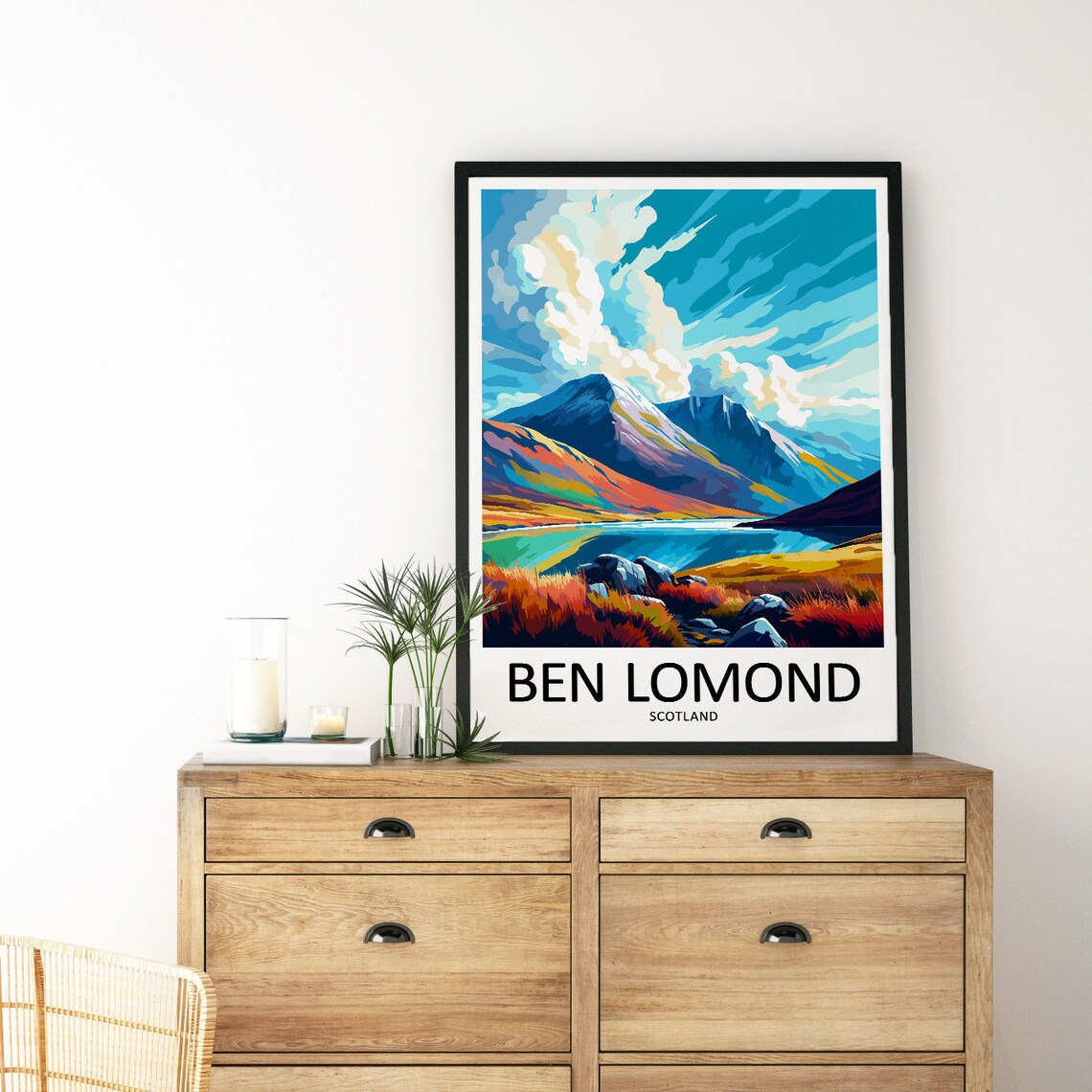 Ben Lomond Travel Poster, Scotland Home Decor - Image 3