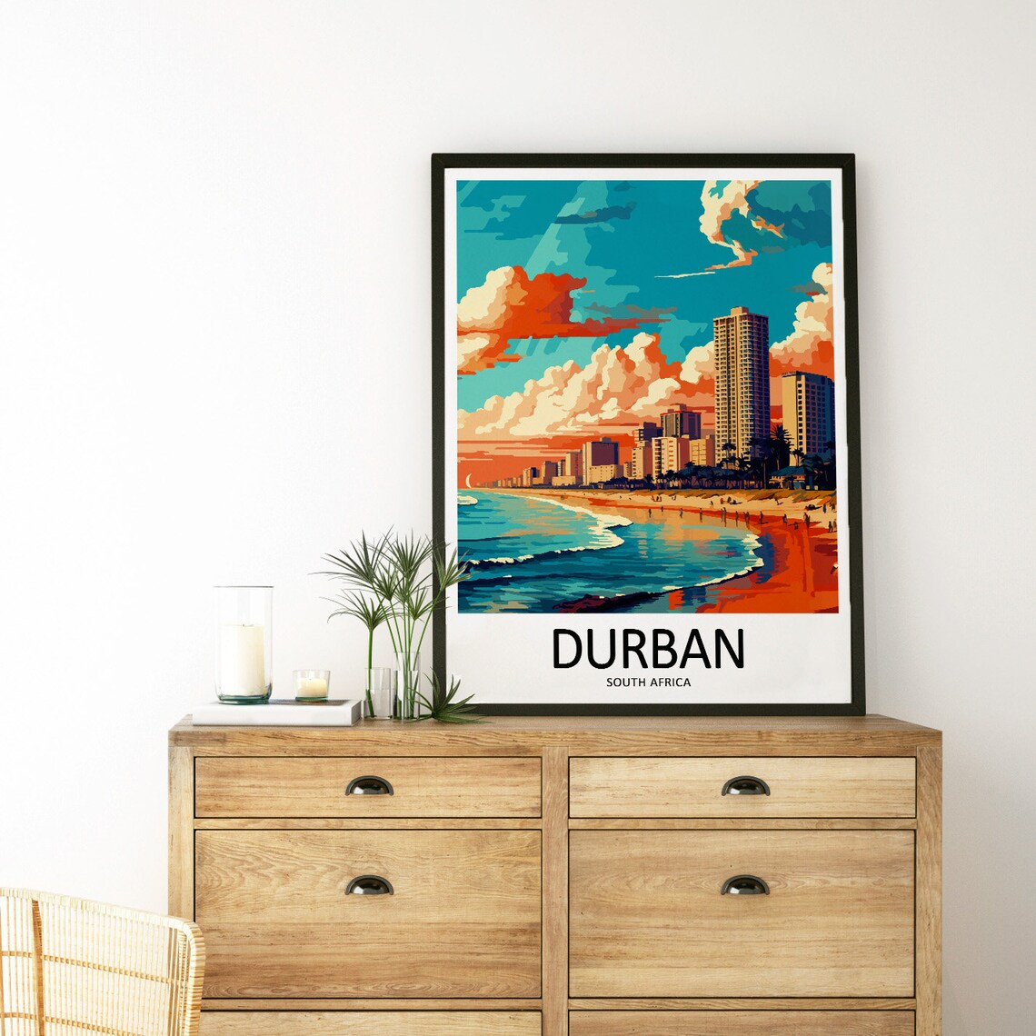 Durban Travel Poster, South Africa Wall Decor - Image 2