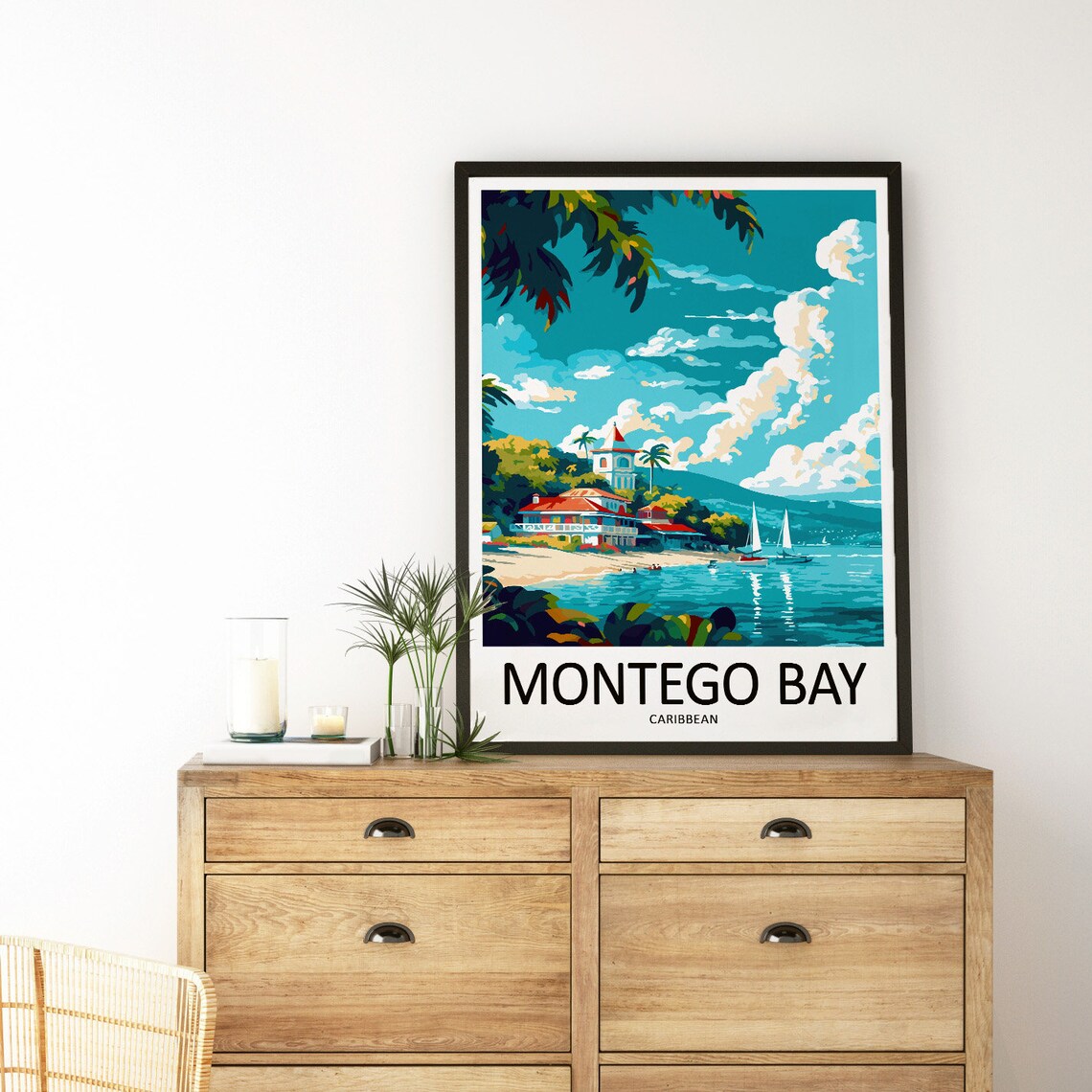 Montego Bay Travel Print, Caribbean Home Decor - Image 3