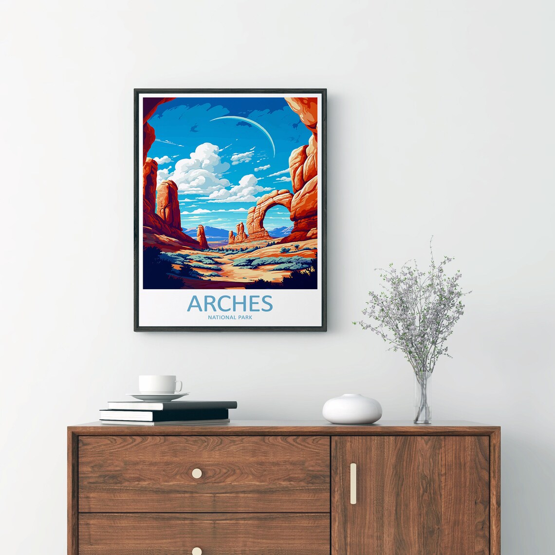 Arches National Park Travel Poster, Landscape Hiking Gift - Image 2