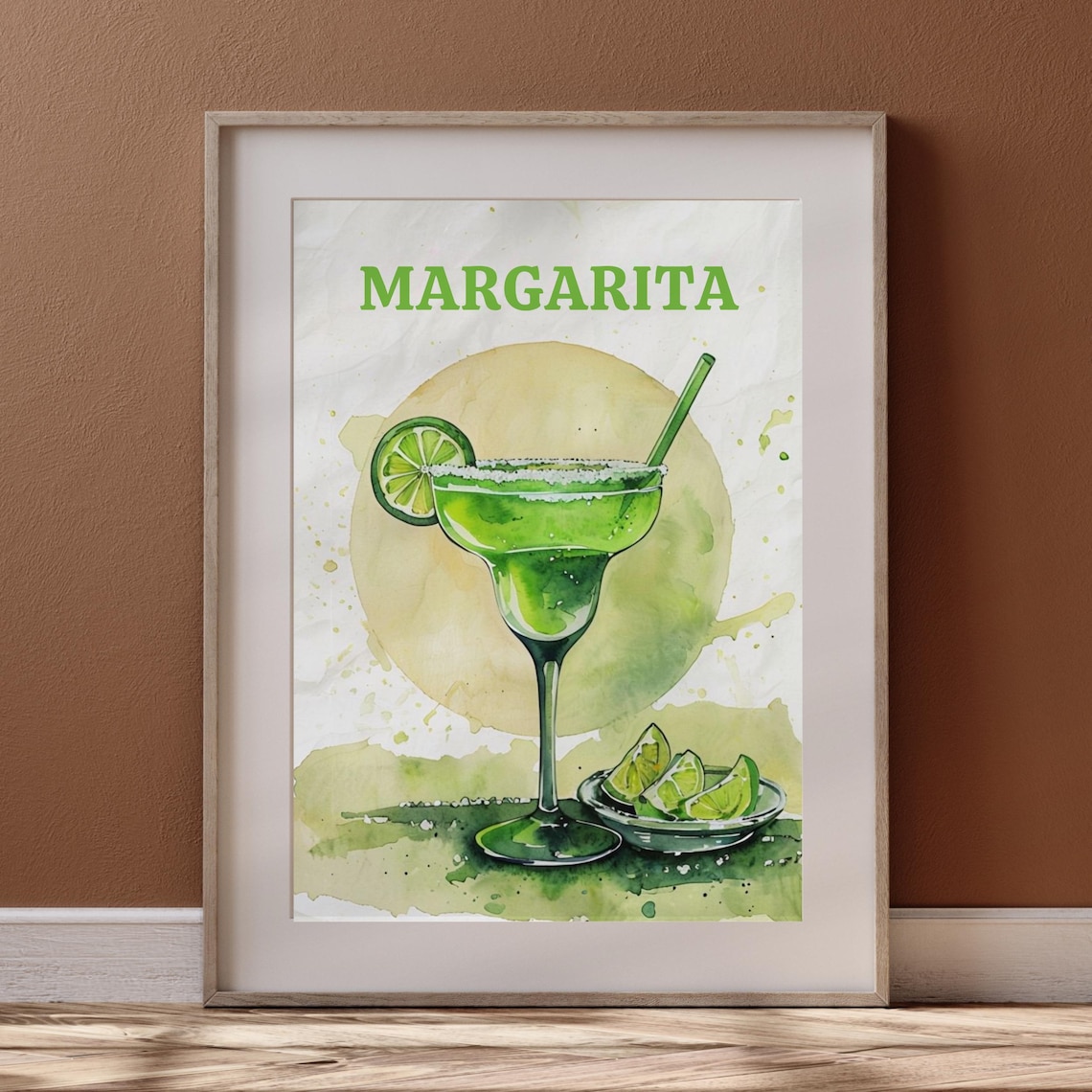 Spicy Margarita, Retro Cocktail Poster - Image 3