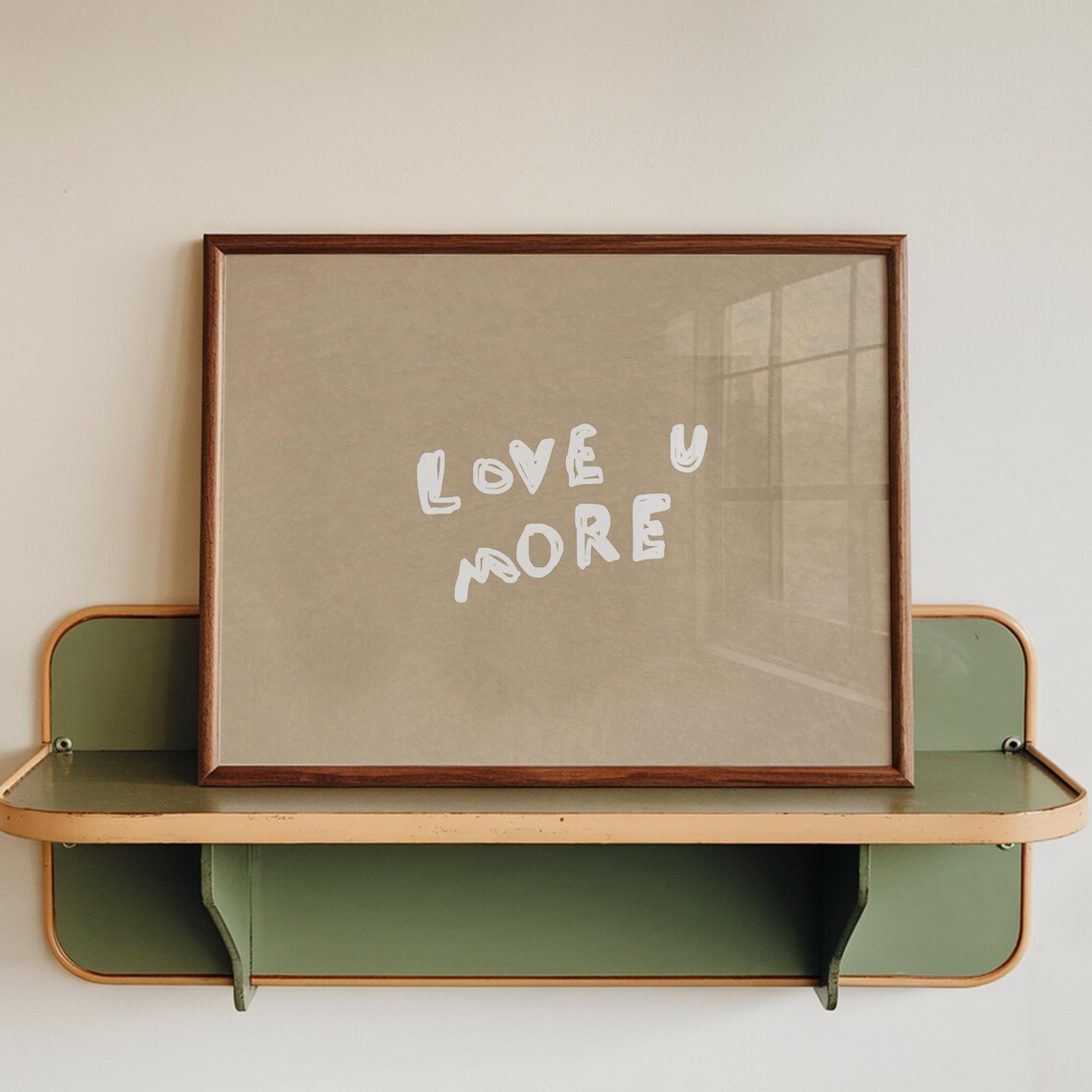 Love U More Horizontal Poster Print