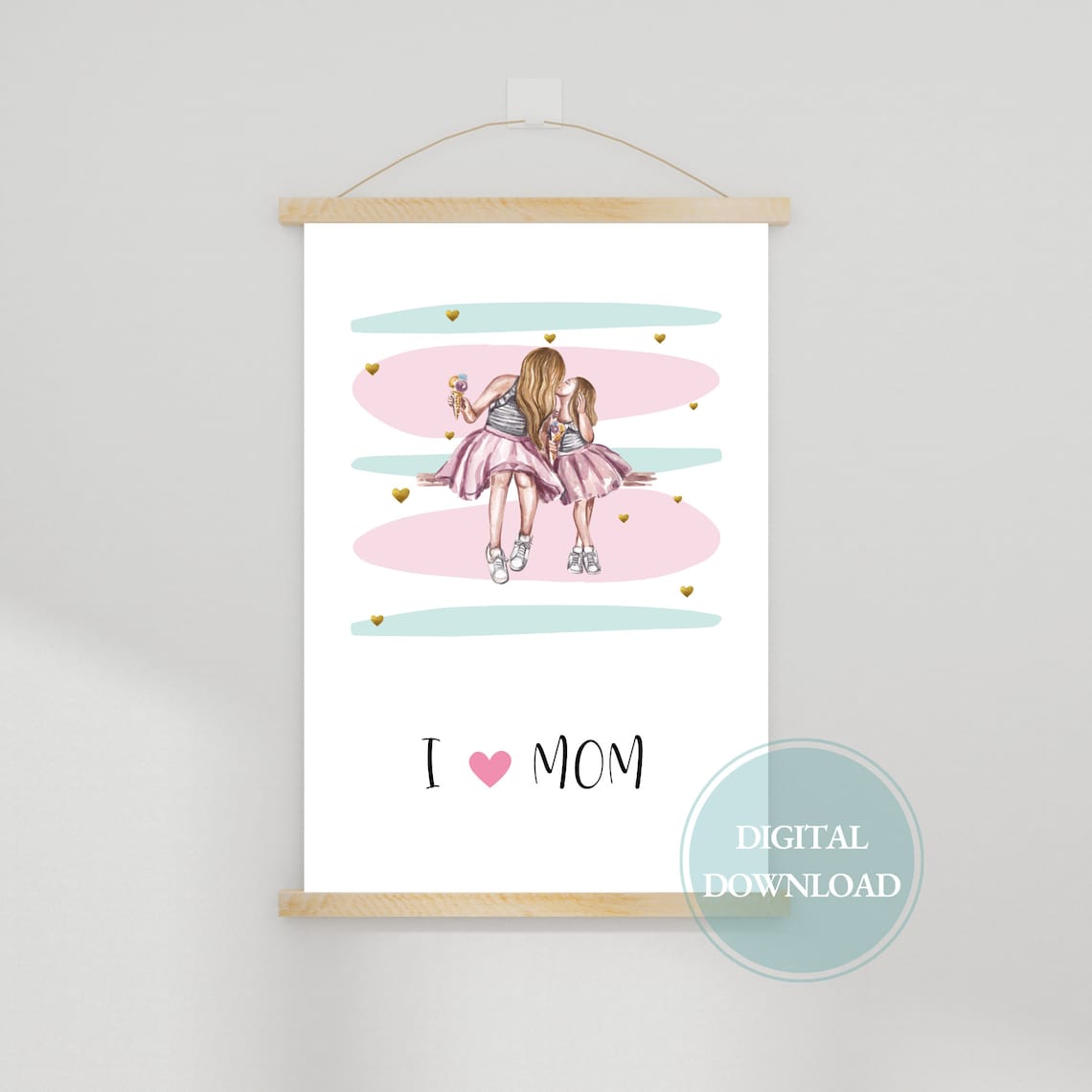 Mothers Day Gift Mothers Day Wall Art Mothers Day Gift From Daughter Gifts Ideas Happy Mothers Days Wall Art Gifts For Mom - Image 3
