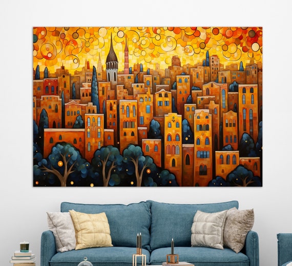 Barcelona Van Gogh Style Print Barcelona Wall Art Barcelona Art