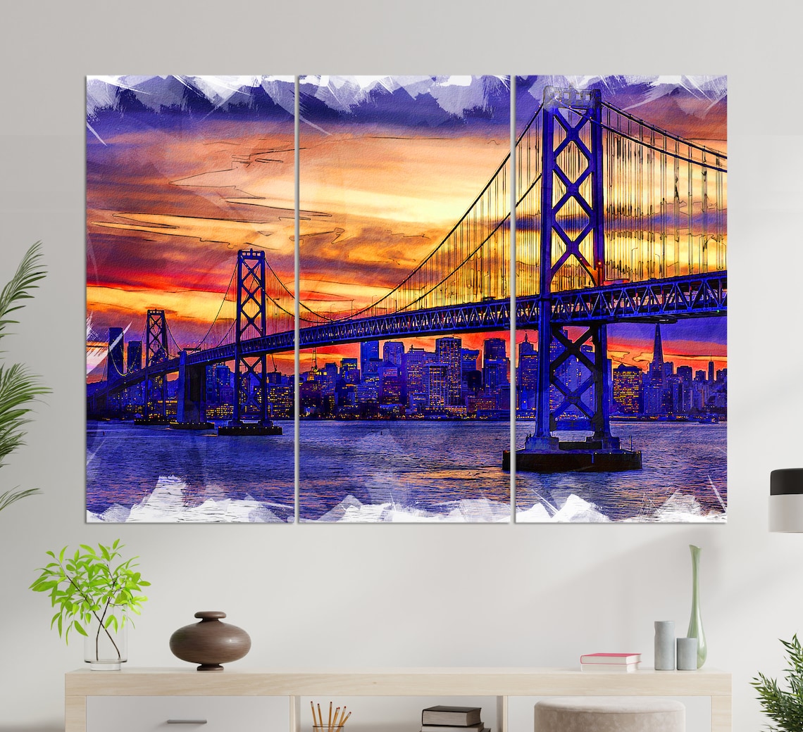 San Francisco Golden Gate Bridge Art Print - Image 3