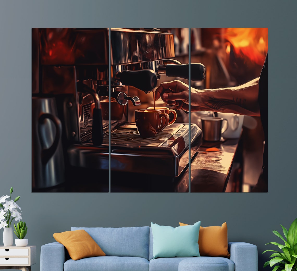 Coffee Wall Art Barista Gift Coffee Print Cafe Wall Decor Kitchen Wall Art Barista Wall Art - Image 3