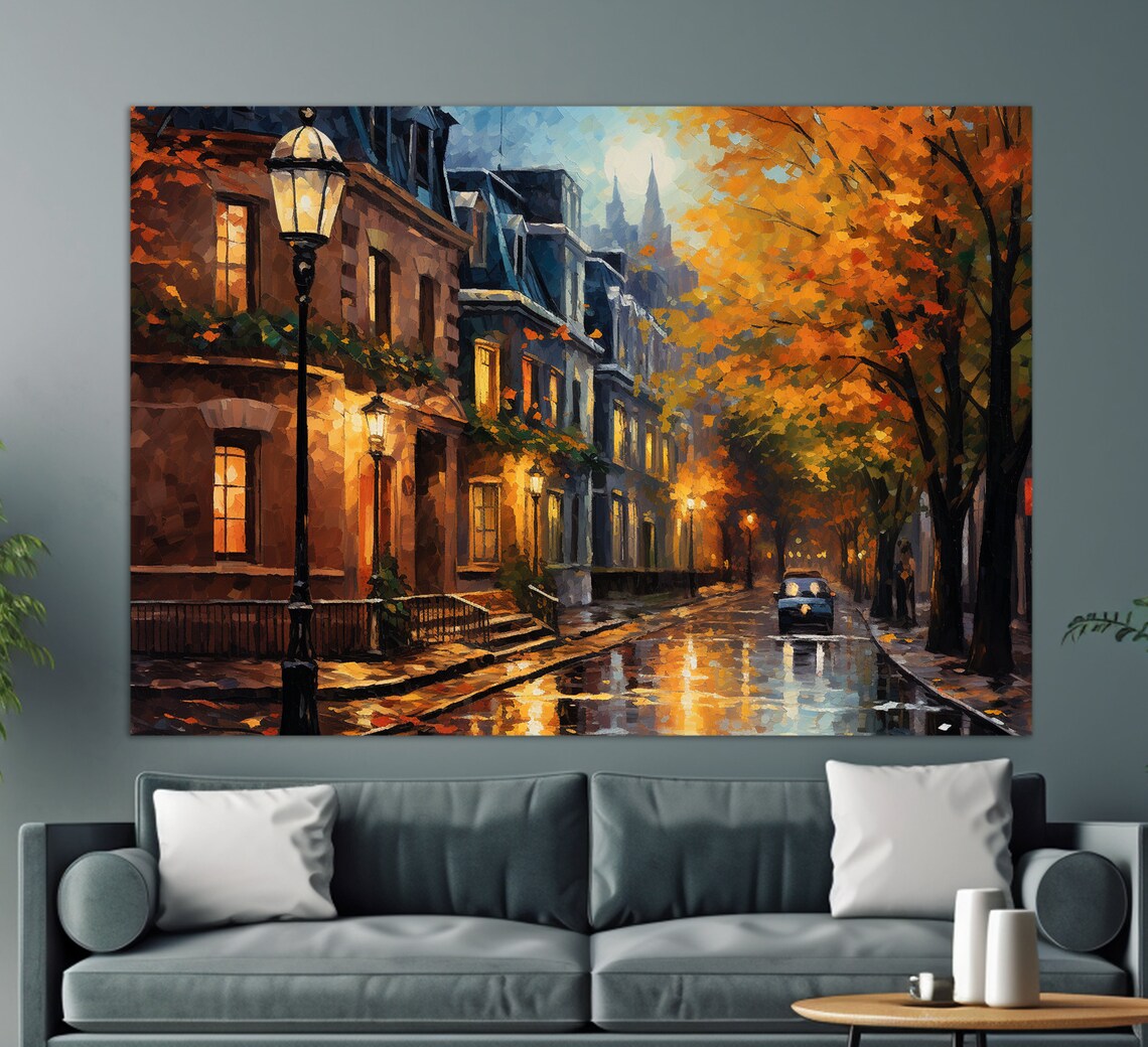 Montreal Print, Autumn In Montreal Painting Art Print