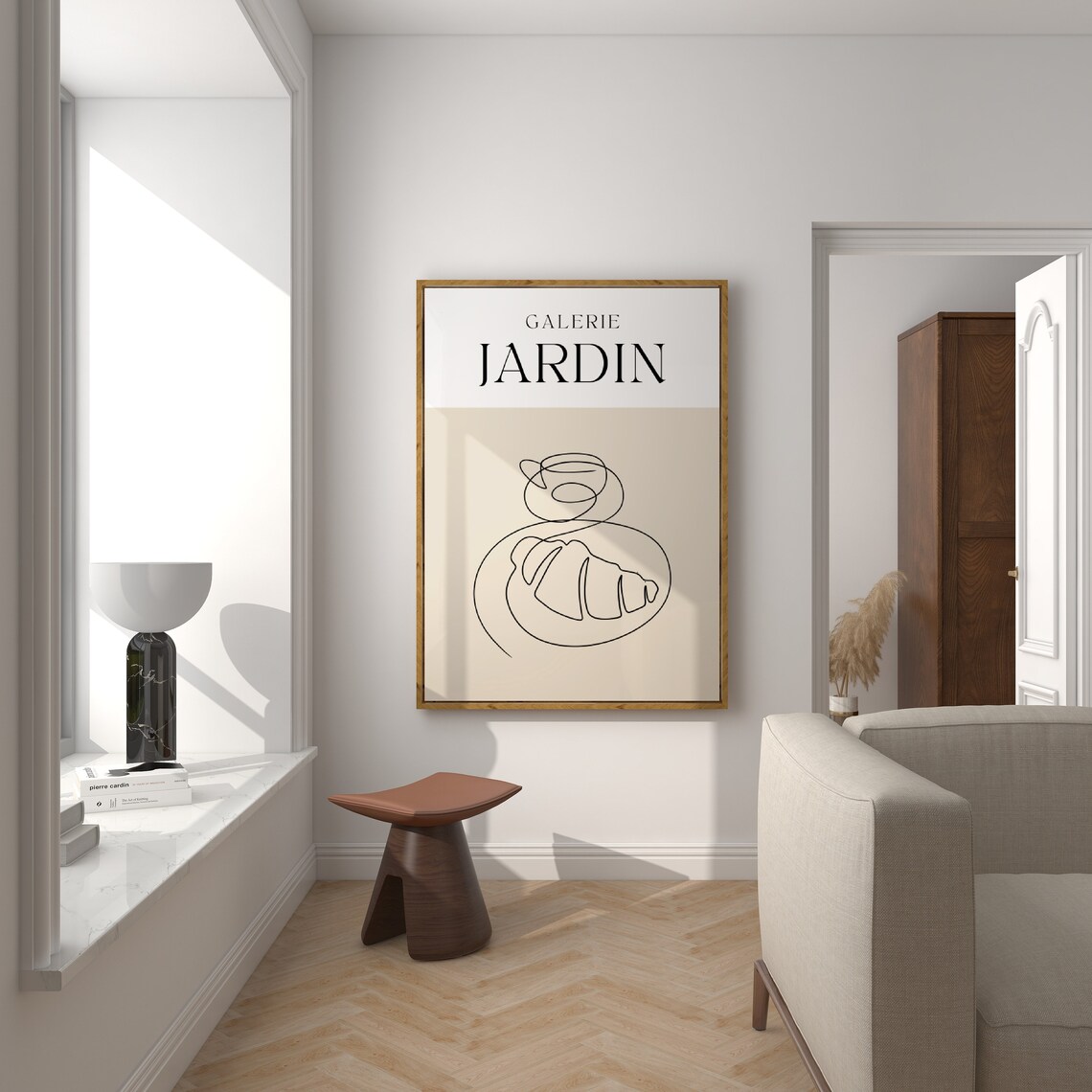 Coffee Line Art, Minimalist Kitchen Decor Print - Image 3