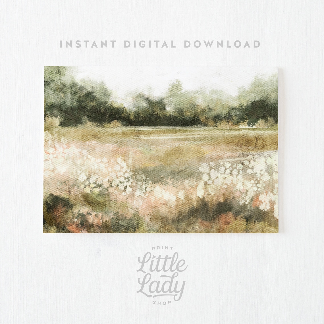 Spring Scenery Landscape Art Print, Farmhouse Decor - Image 3