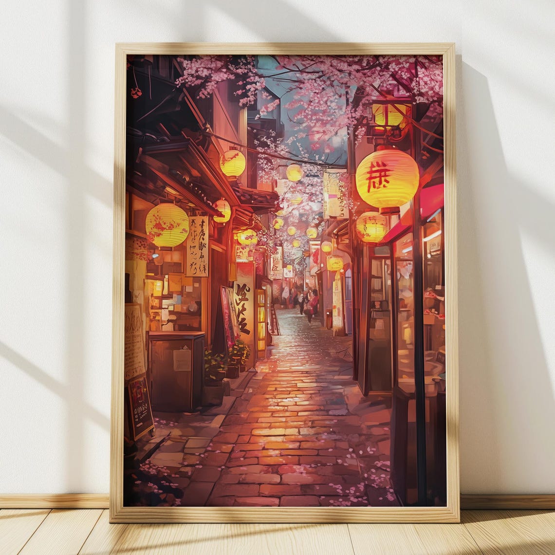 Tokyo Alley Art Japanese Wall Art Tokyo Street Japan Print Travel Poster Japanese Decor Anime Art Print Wall Art