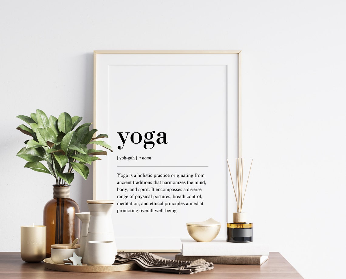Yoga Definition Print Yoga Sign Yoga Yoga Poster Yoga Wall Decor Namaste Sign Meditation Wall Art Yoga Print Yoga Decor - Image 6
